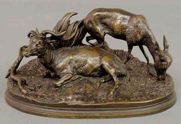 Appraisal: M ne Pierre Jules P J French - bronze of