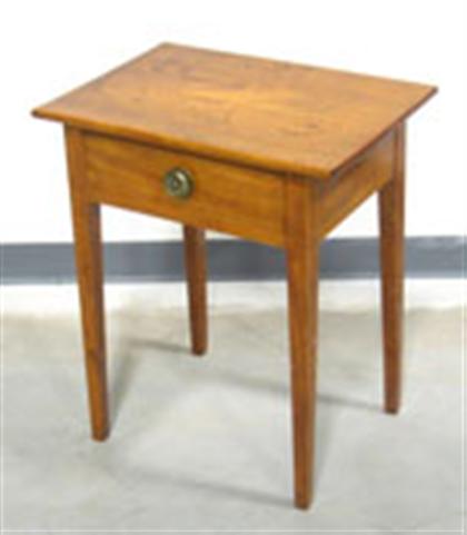 Appraisal: Federal cherrywood work table circa Rectangular top over single drawer