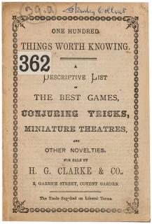 Appraisal: H G Clarke Co Things Worth Knowing A Descriptive List