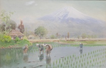 Appraisal: Manjiro Tarauchi Japanese - A softly painted watercolor depicting Japanese