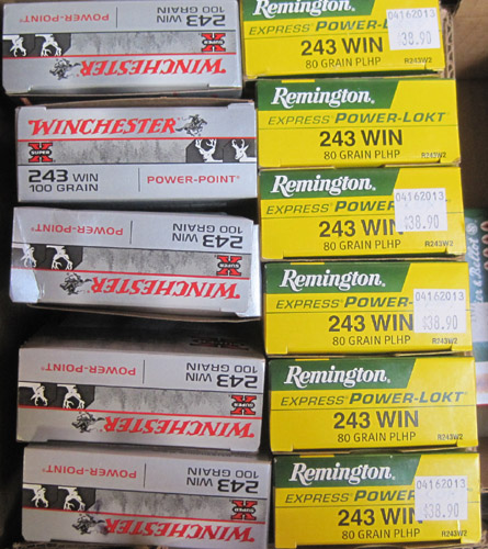 Appraisal: ELEVEN BOXES OF WINCHESTER CALIBER AMMUNITION Remington Express grain PLHP