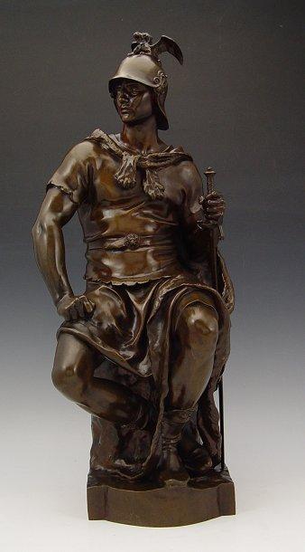 Appraisal: DUBOIS Paul French - ''Le Courage Militaire'' Bronze '' h