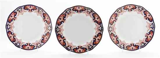 Appraisal: A Set of Twelve Royal Crown Derby Porcelain Dinner Plates