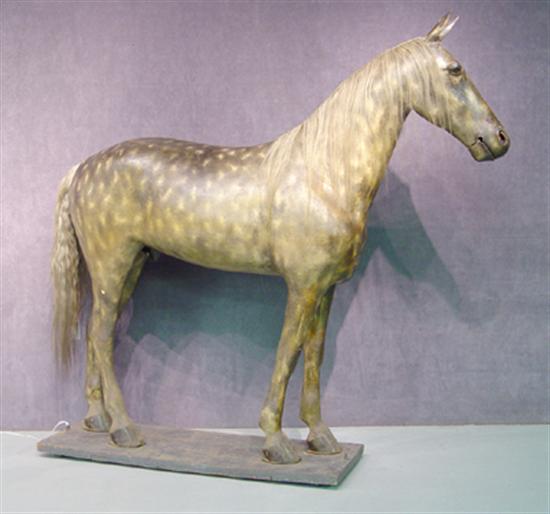 Appraisal: Life-Size Advertising Horse Figure Circa Painted over wood metal and