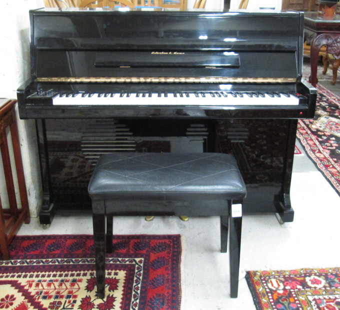 Appraisal: CONSOLE ELECTRIC PIANO WITH BENCH Schafer Sons model VS- E