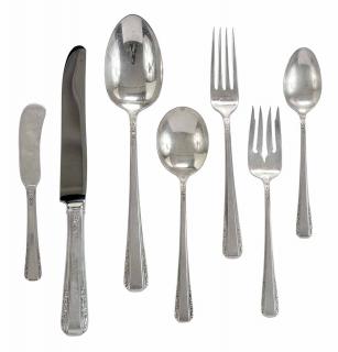 Appraisal: International Courtship Sterling Flatware Pieces American th century including seven