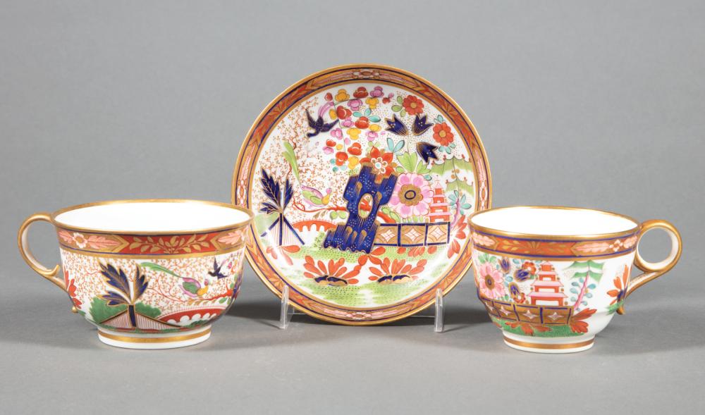 Appraisal: Barr Flight Barr Worcester Imari Palette Cup and Saucer and