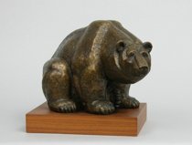 Appraisal: William Mozart McVey American - Old Grizzly Bronze sculpture featuring