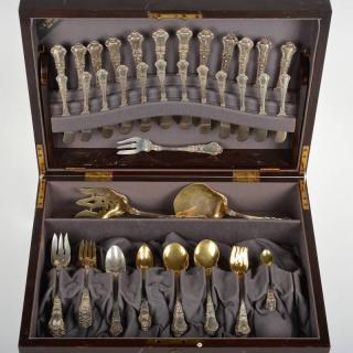 Appraisal: Gorham Old Baronial pattern silver flatware set th c incl