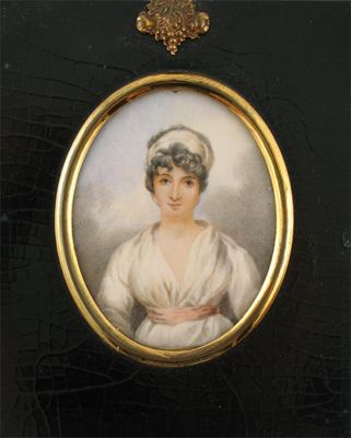 Appraisal: English School Late th Century Portrait of a lady wearing