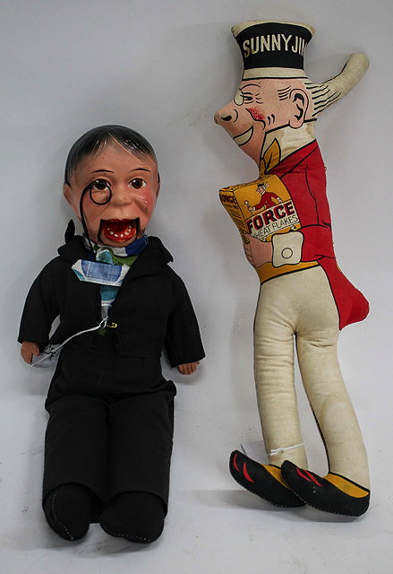 Appraisal: AN EARLY TH CENTURY SMALL SIZE VENTRILOQUIST DUMMY with composite