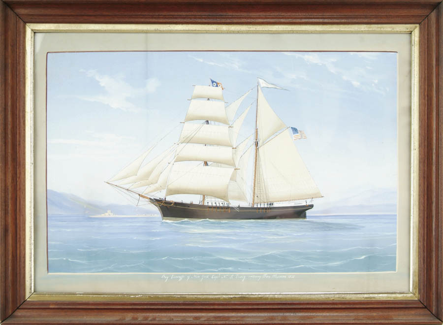 Appraisal: UNSIGNED Italian th Century SHIP PORTRAIT OF THE TENERIFFE Gouache