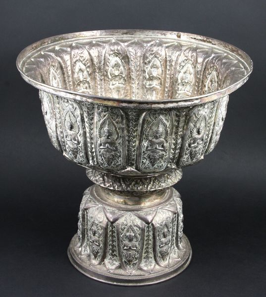 Appraisal: Late th Century Tibetan silver bowl x Property of the