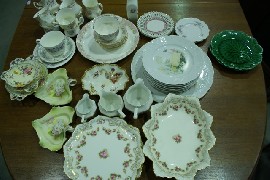 Appraisal: A collection of Royal Crown Derby saucers together with two