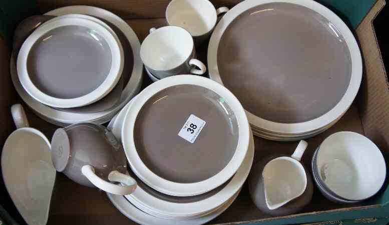 Appraisal: Wedgwood part Dinner Tea Service Creamware with Grey accent comprising