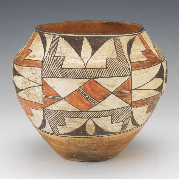 Appraisal: Pueblo Native American Pottery Olla x Acoma Pueblo pottery olla