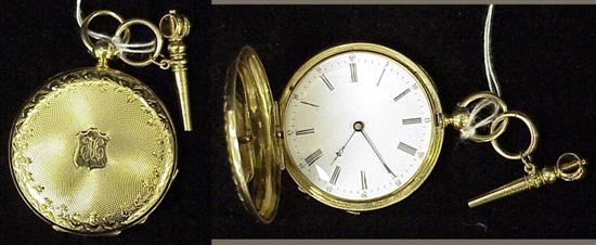 Appraisal: WATCH Lady's K yellow gold Leroy pocket watch c with