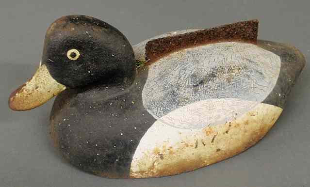 Appraisal: Painted cast iron duck-form boot scrape h x l