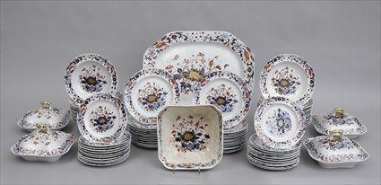 Appraisal: SPODE'S NEW STONE CHINA TRANSFER-PRINTED PART DINNER SERVICE IN THE