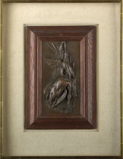 Appraisal: Pierre Jules Mene French - Plaque Lievre et Poisson and