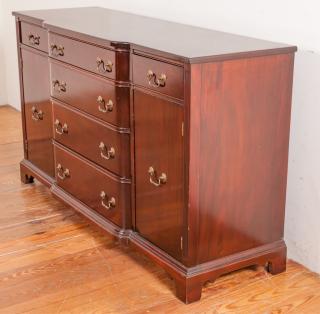 Appraisal: The Georgetown Galleries Mahogany Buffet A Chippendale style solid mahogany