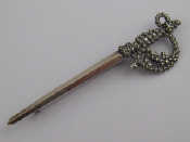 Appraisal: A Charles Horner silver sword brooch Chester