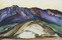 Appraisal: Joseph Fox American th Century Mountainscape Watercolor on paper signed