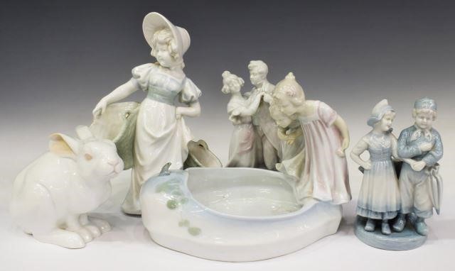 Appraisal: lot of Collection of Continental porcelain figures late th early