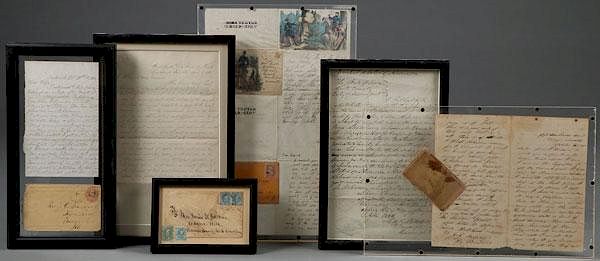 Appraisal: A GROUP OF CIVIL WAR LETTERS AND COVERS A GROUP