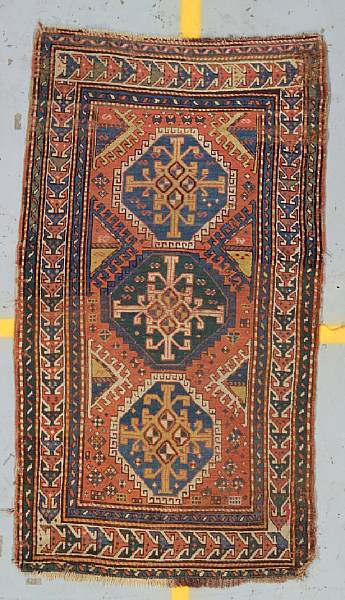 Appraisal: A Kazak rug size approximately ft in x ft in