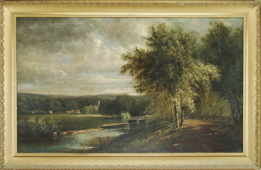 Appraisal: ATTRIBUTED TO EDMUND DARCH LEWIS American - SUNDAY STROLL Unsigned