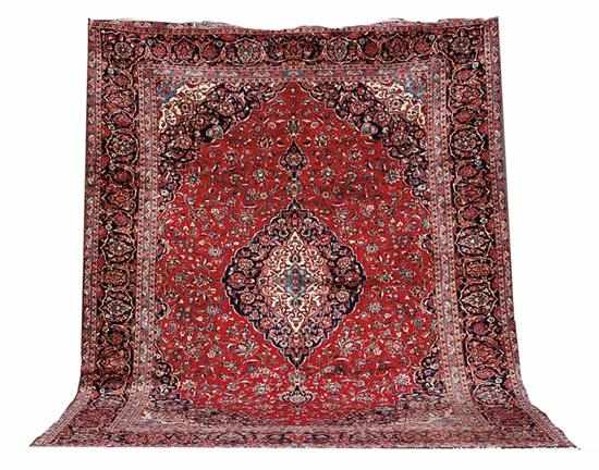 Appraisal: Persian Kashan Carpet ' '' x ' ''