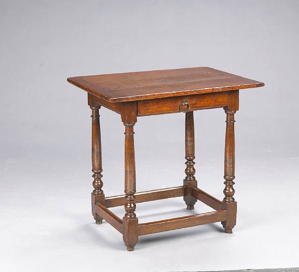 Appraisal: A Louis XIII oak side table late th century The