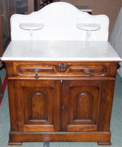 Appraisal: Victorian Marble Top Wash Stand H x W x D