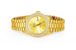 Appraisal: Rolex Oyster Perpetual Datejust Gold and Diamond Ladies Watch Crafted