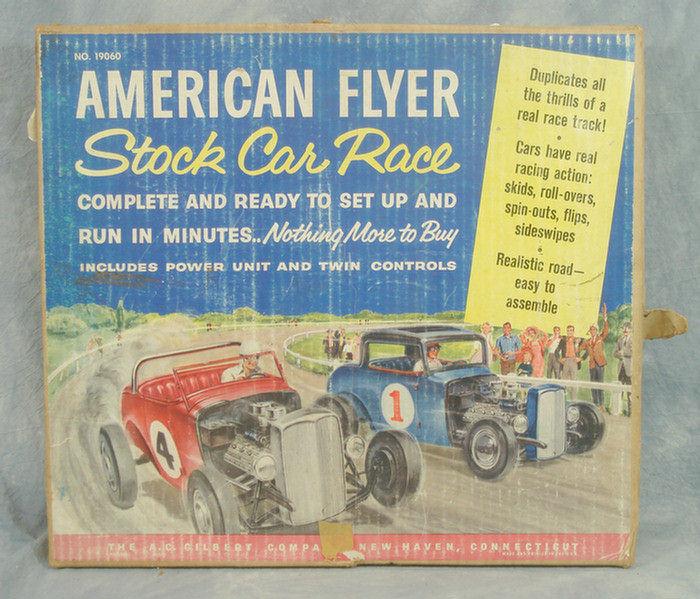 Appraisal: American Flyer Stock Race Car Set mint in original box