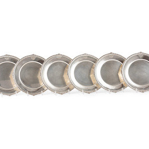 Appraisal: A Set of Twelve American Silver Bread Plates International Silver