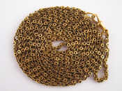 Appraisal: An antique long guard chain marked for carat gold approx