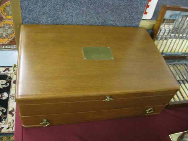 Appraisal: Fine Mahogany Silverware Chest with drawer