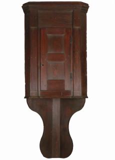 Appraisal: PENNSYLVANIA WALL-HANGING CORNER CABINET th c Softwood Corner Cabinet pine