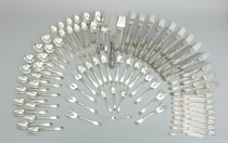 Appraisal: A Reed Barton Sterling Silverware Service in Romaine Pattern American