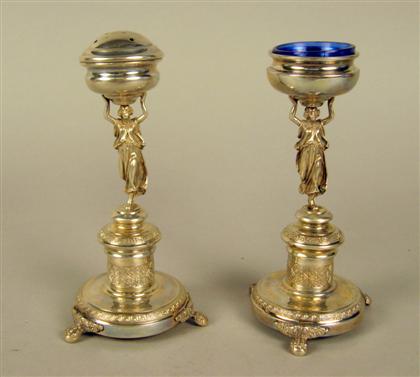 Appraisal: Assorted Continental silver tablewares Comprising a pair of Continental silver