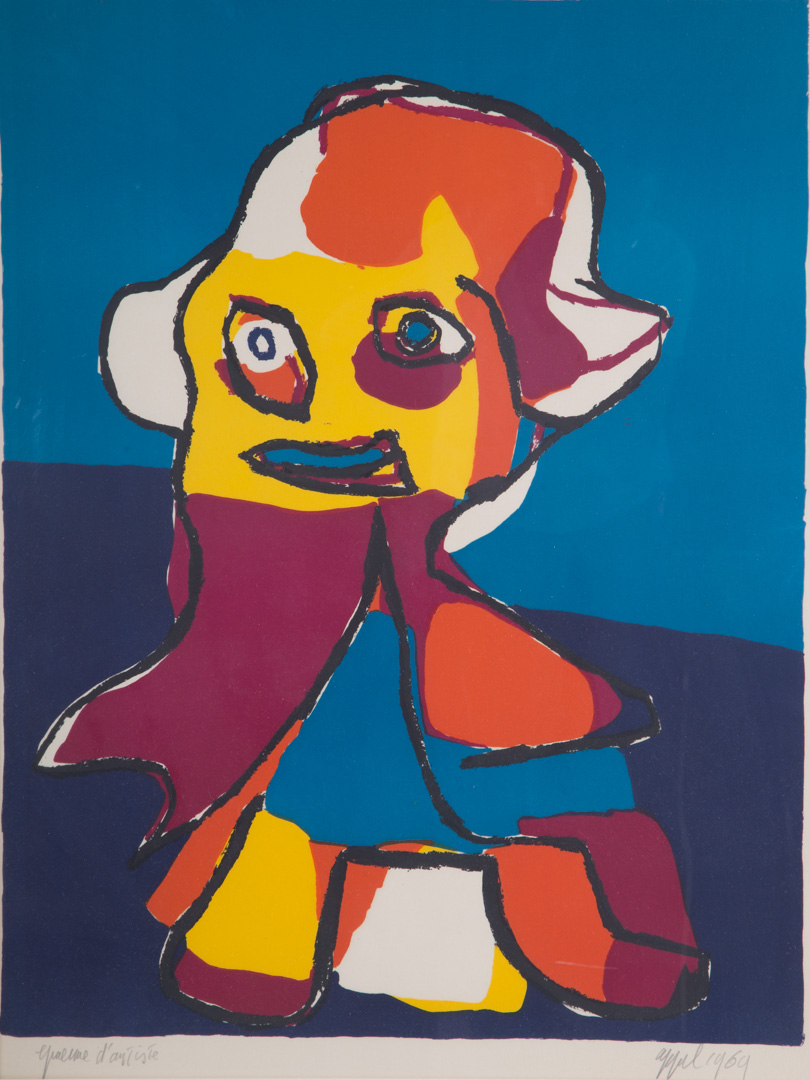 Appraisal: Karel Appel Little Boy lithograph Dutch - color lithograph signed