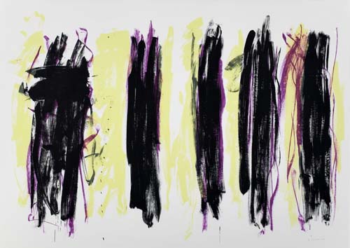 Appraisal: JOAN MITCHELL Trees III Color lithograph on sheets of BFK