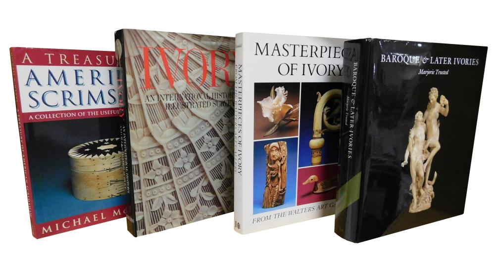 Appraisal: BOOKS four books on ivory including Ivory An International History