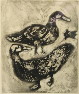 Appraisal: Marc Chagall From The Tortoise Two Ducks Cramer signed in