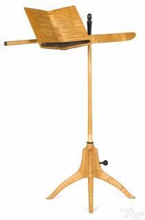 Appraisal: Sam Maloof American - tiger maple and rosewood music stand