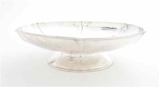 Appraisal: An American Arts Crafts Sterling Silver Footed Bowl Edward Breese