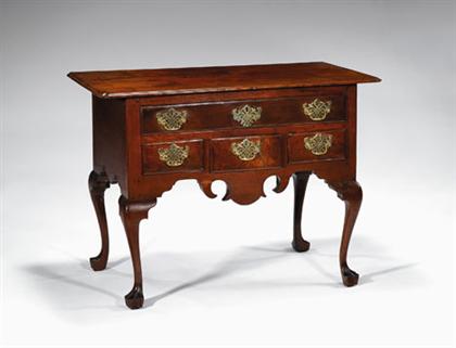 Appraisal: Queen Anne walnut dressing table philadelphia - The rectangular molded