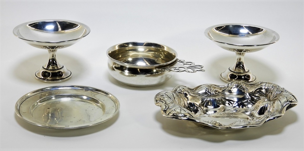 Appraisal: ESTATE STERLING SILVER HOLLOW WARE GROUPING United States th CenturyGroup